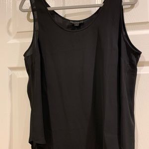 Simple flowy black tank